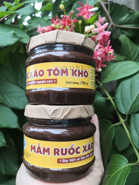 Mắm ruốc Xào Tôm Khô Nước Dừa_Hủ 250gr